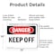 Signmission Keep Off, 14 in W x Rectangle, Aluminum OS-2PACK-DS-A-1014-L-2499 - alternate 2